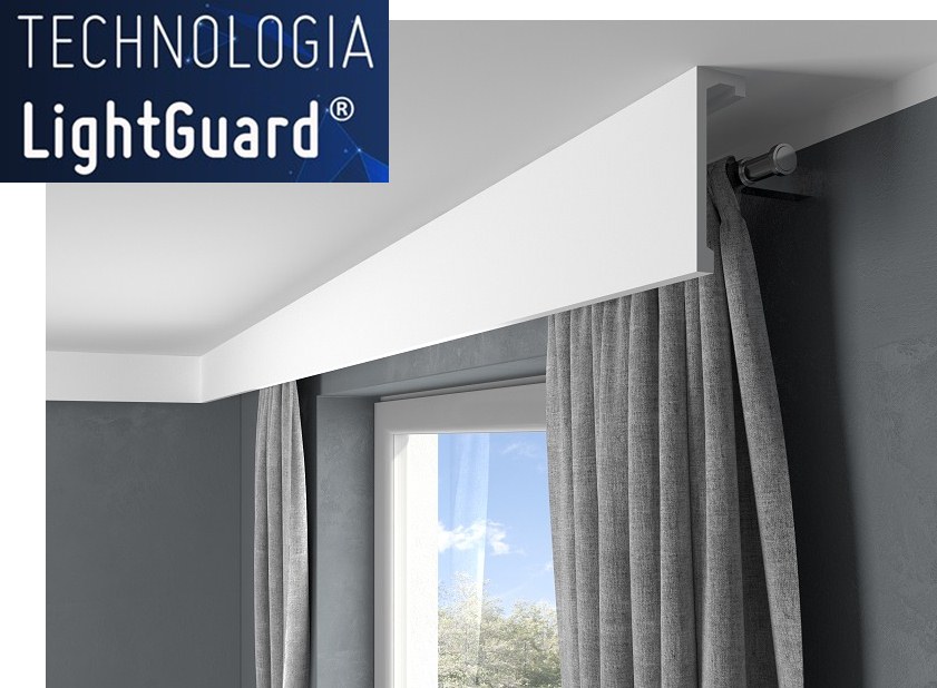 Garnýžová krycí lišta MARDOM QL036 / 14,8 cm i pro LED podsvícení