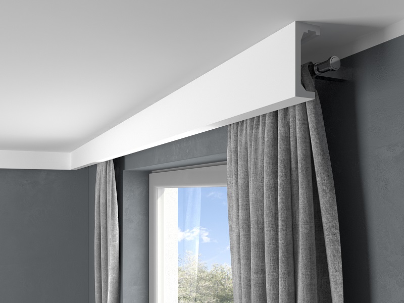 Garnýžová krycí lišta MARDOM QL046 / 12 cm i pro LED podsvícení