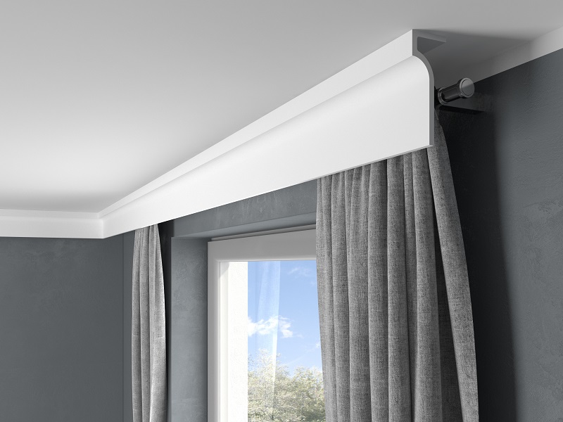 Garnýžová krycí lišta MARDOM QL086 / 13 cm i pro LED podsvícení