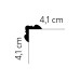 Stěnová rohová lišta MARDOM MDB123 / 4,1 cm